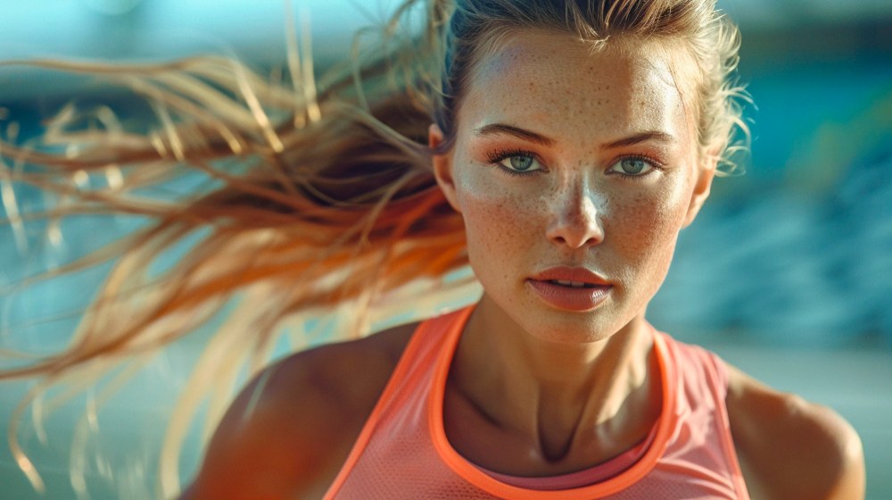vrouw sportkleding